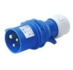 PLUG male, CEE 3P 16A 230V, IP44, blue