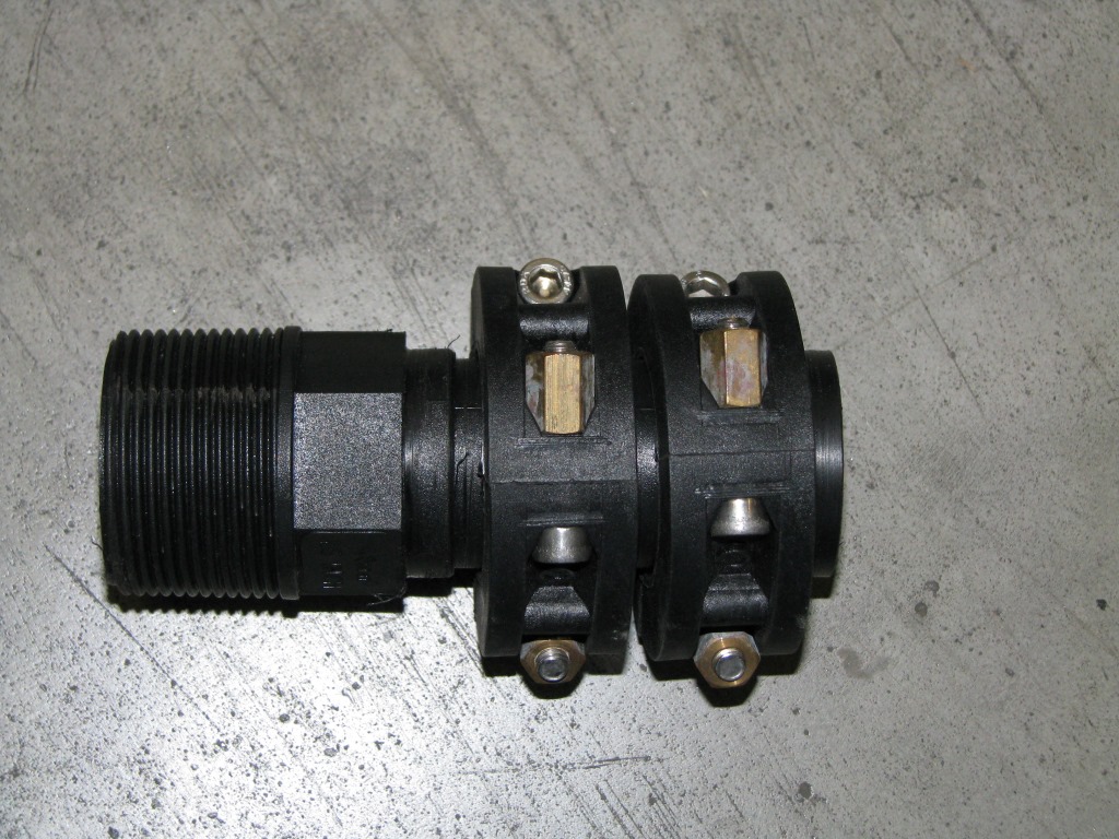 (Boreflow) COUPLING, plastic, 40mm, male thread/grooved