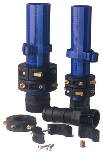 (Boreflow) HOSE delivery, 40mm + cable clamps, per metre