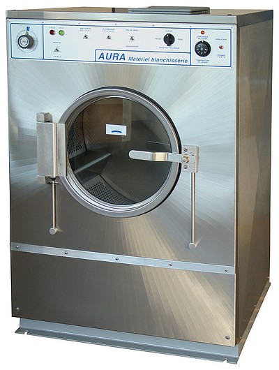 LAVE-LINGE, inox., 19kg 400V 50Hz 3P+N + chauffage elec. 9kW