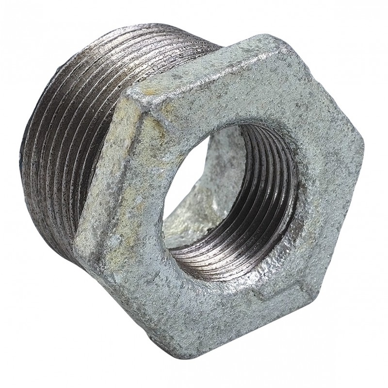 REDUCER COUPLING threaded, galvanized, 1"¼-1", MxF