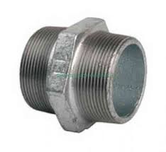 NIPPLE COUPLING threaded, galvanized, 1"½, MxM