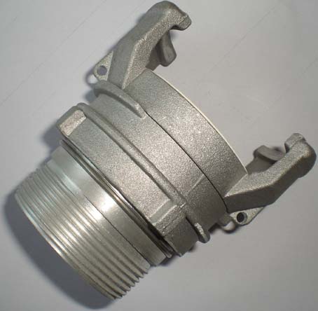 SYMMETRICAL HALF-COUPLING, 4", male threaded + lock