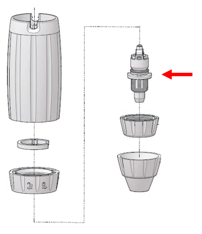 (Dosatron D3RE2) SUCTION VALVE
