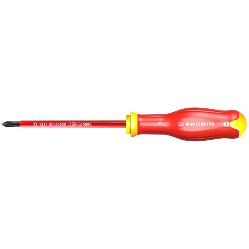 SCREWDRIVER Phillips head, PH2x125mm, ins. 1000V, ATP2X125VE