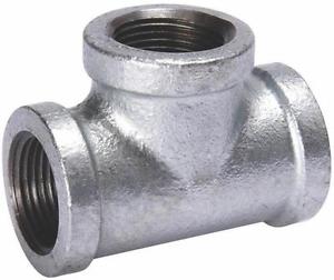 T-COUPLING threaded, galvanized, 2x2x2", FxFxF