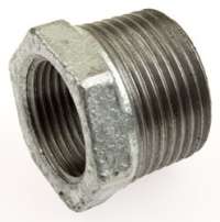 REDUCER COUPLING threaded, galvanized, 2"-1"½, MxF