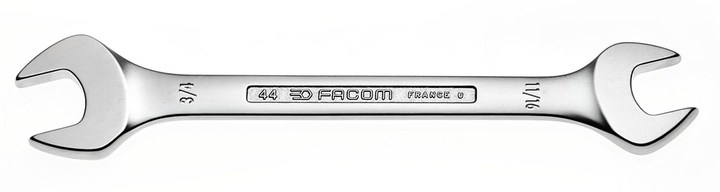 OPEN-END WRENCH, 3/8" & 7/16", in inches, 44.3/8X7/16