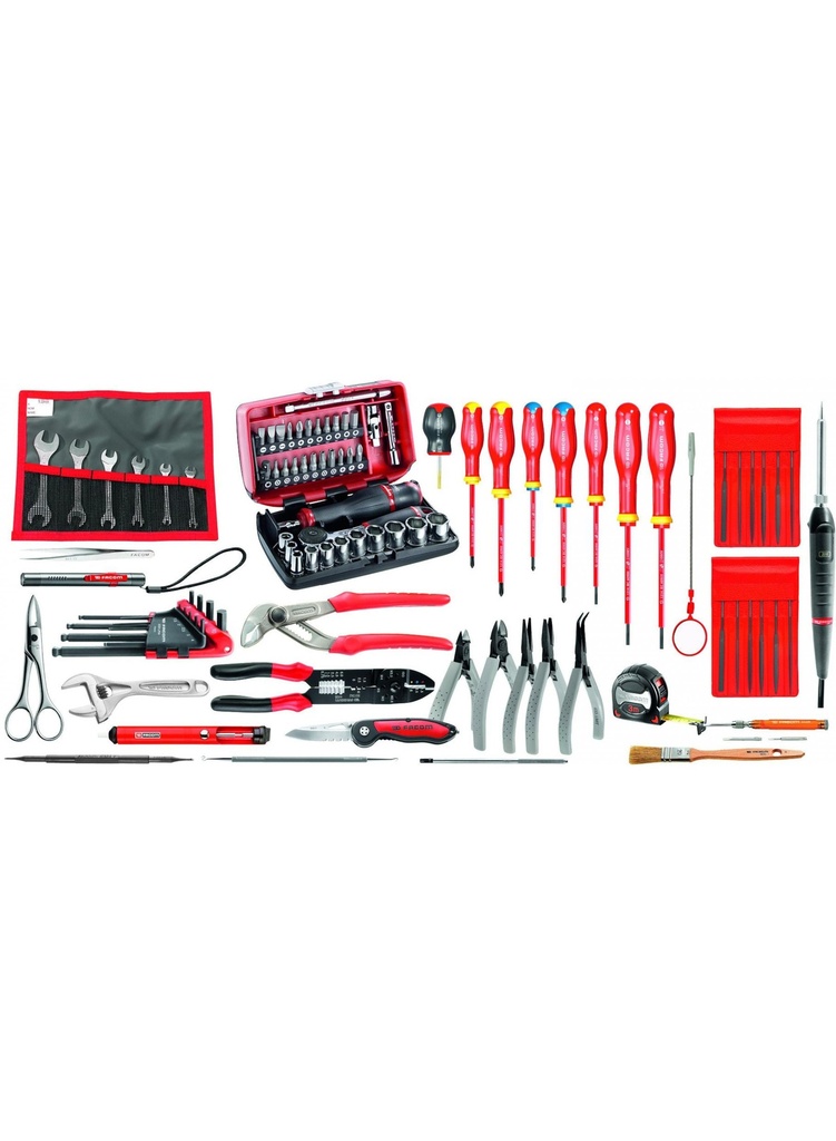 JEU OUTILS ÉLECTRONIQUES, 94pcs, maint. biomédicale CM.EL32