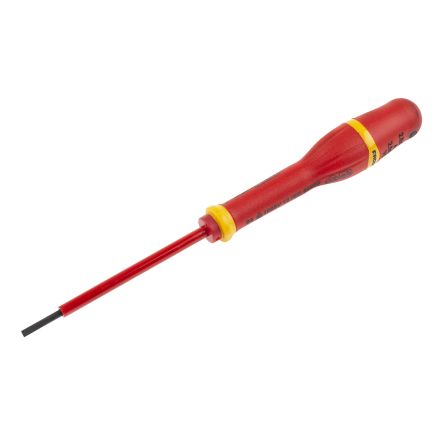 SCREWDRIVER slotted head, 2.5x75 mm, ins. 1000V, AT2.5X75VE