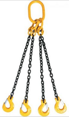 STEEL CHAIN SLINGS, 4 legs, length: 2m, SWL 4.25T, for crane