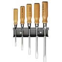 SCREWDRIVERS wood handle, 8 pcs, flat, PH, PZ, AJT.2