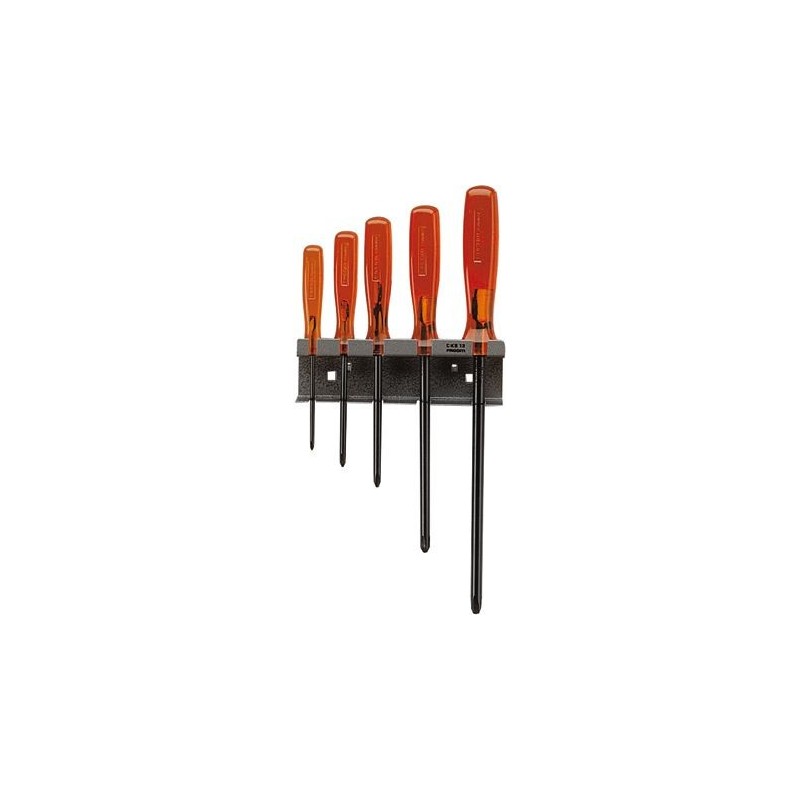 SCREWDRIVERS 5 pcs, flat 3-8mm, isoryl, AR.J5