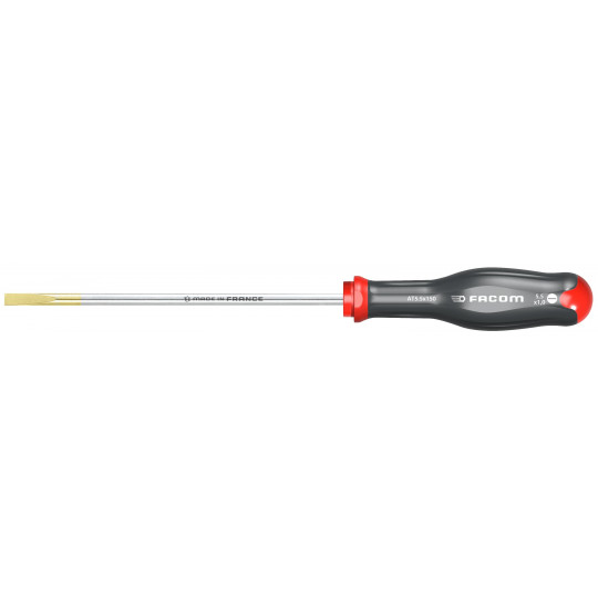 SCREWDRIVER flat, milled bl., 5.5x200mm, isoryl, ATF5.5X200