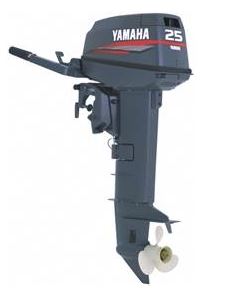 OUTBOARD ENGINE Yamaha 25 HP, NMHOL, long prop. shaft