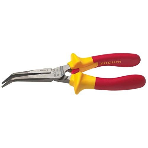 NOSE PLIER 40° half-r., 200mm, ins 1000V serrated, 195A.20VE