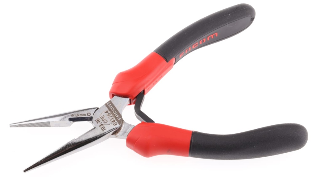 NOSE PLIER half-round, 160mm, 193A.16CPE