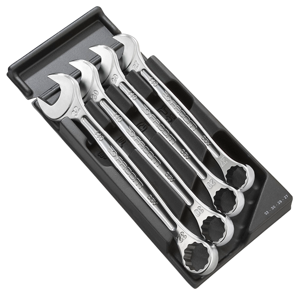 COMBINATION WRENCHES, 27/29/30/32mm, MOD.440-2 4pcs