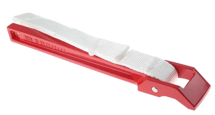 CLE A SANGLE, nylon, max. ouverture 2", pour tuyaux, 138A.17