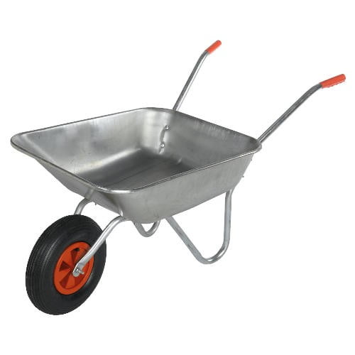 WHEELBARROW solid wheel, painted steel, 50l