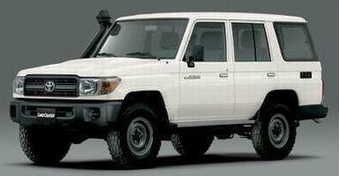 LANDCRUISER 4x4 (HZJ76) 6 sièges, diesel LHD tôlée