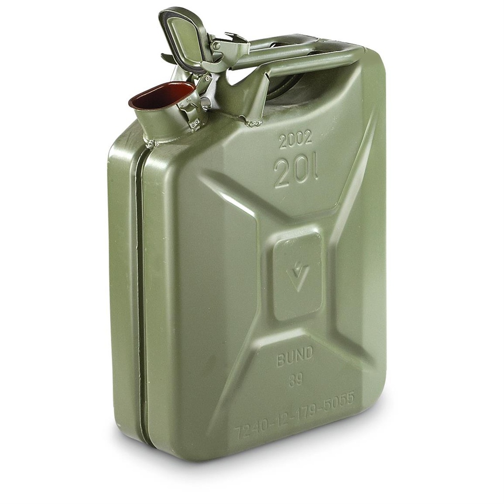 JERRYCAN, métallique, 20l, pour carburant