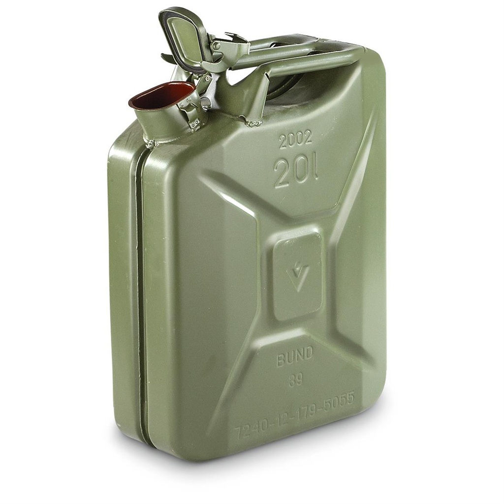 JERRYCAN, metal, 20l, for fuel