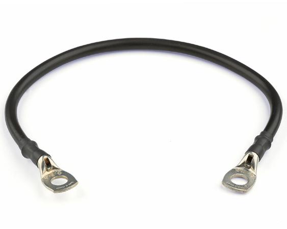 BATTERY CABLE, 25mm², 0.3m, black + lugs M8