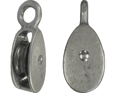 PULLEY, metal, Ø 50mm, with ring