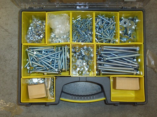 SCREWS + NUTS + WASHERS, Ø5 to 10mm, 10kg