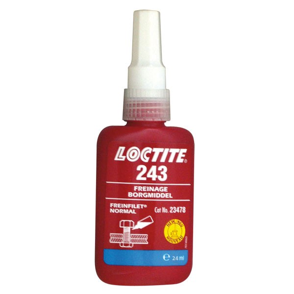 FREIN FILET (Loctite 243) 24ml, moyen, bleu, btl