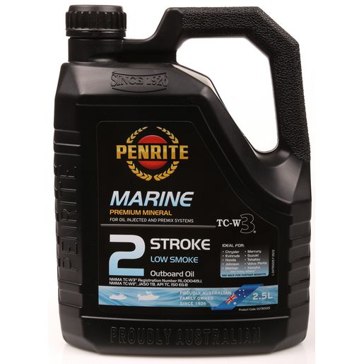 ENGINE OIL TC-W3, 2l, 2 stroke, for outboard engine, can