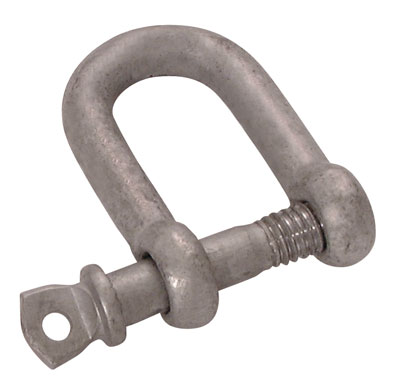 SHACKLE, galvanized steel, Ø 20mm, WLL 1600kg, straight