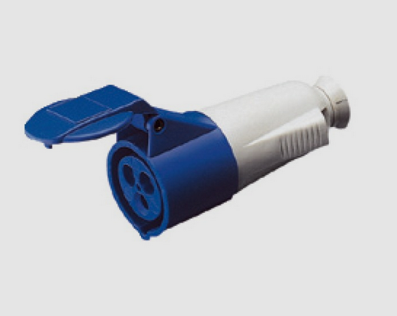 (Containex) CONNECTOR 'SCHMACHTL' 3P female, blue