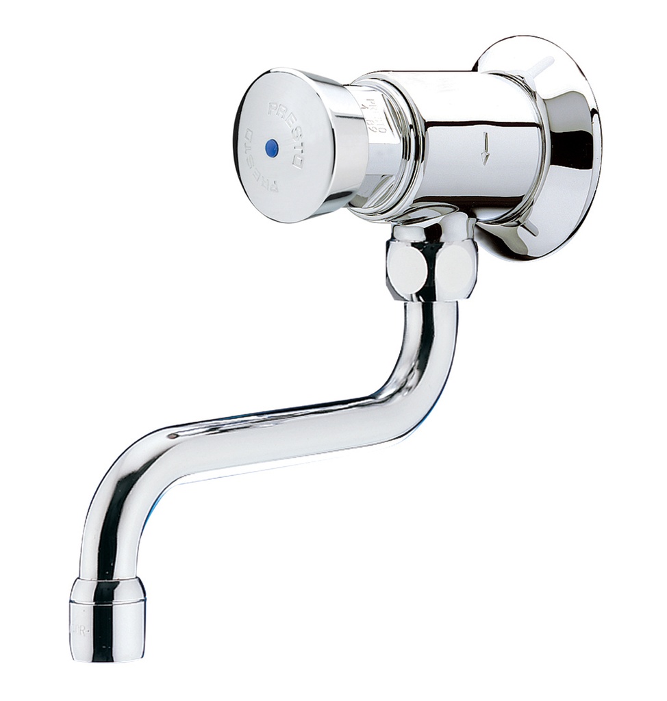 ROBINET POUSSOIR temp. bec tourn. (Presto 31815) M½", froid