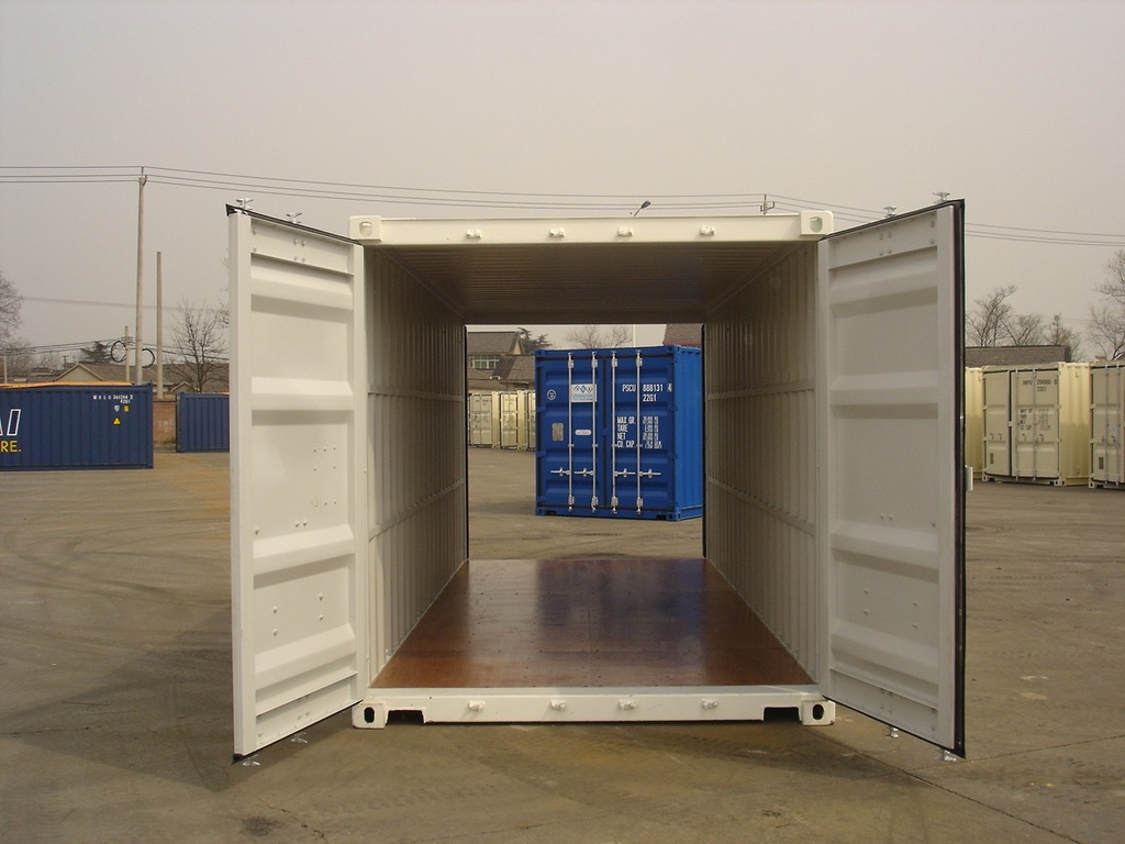 CONTAINER, 20 feet, 29m³, iso lock, double doors, white