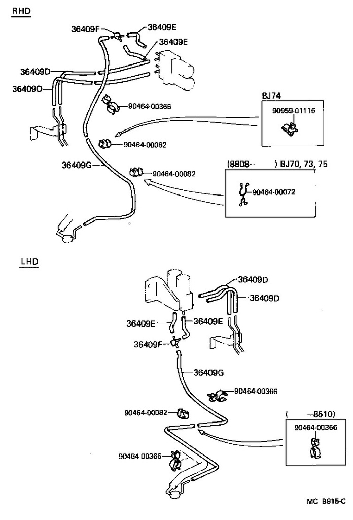 FIXATION COUVERCLE FILTRE A AIR HZJ