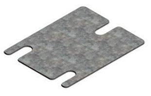 (AR racking) DOCKING PLATE, 80x80x2mm