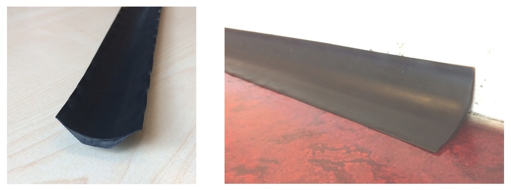 (sol PVC) CAOUTCHOUC POUR COINS LISSES, par mètre