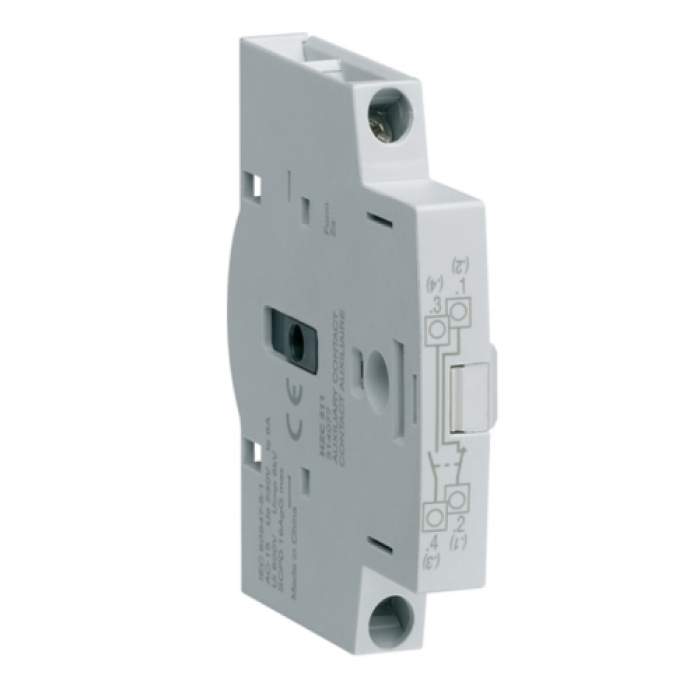 (Hager HIM 20-80A) AUXILIARY CONTACT, 1NO+1NC, 5A, 250V