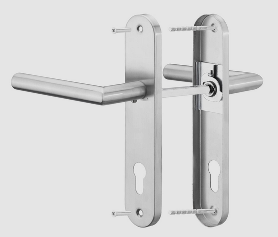 (Containex) POIGNEE DE PORTE + 2 plaques de proprete courtes