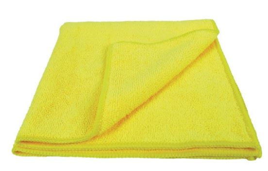CLOTH, microfibre, max. 40x40cm, yellow, for cleaning