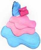 MENSTRUAL PADS washable, set 1 L + 3 M + bag