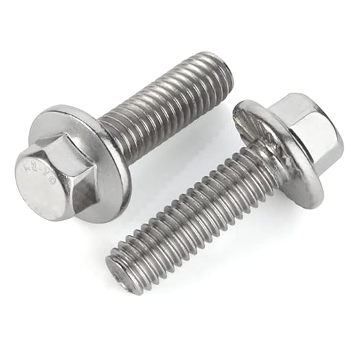 SCREW toothed flange, zinc plated, M6x25mm, hex. head