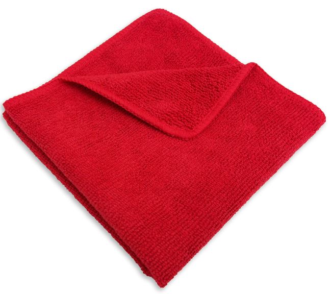 CLOTH, microfibre, max. 40x40cm, red, for cleaning