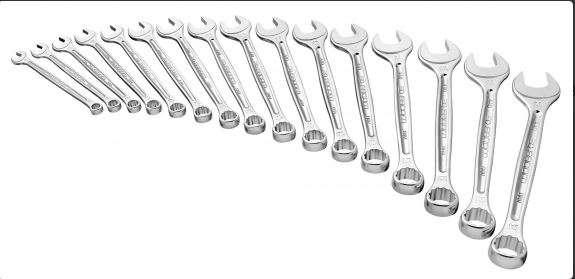 COMBINATION WRENCHES SET 16 pieces, 6-24mm, in bag, 440.JE16