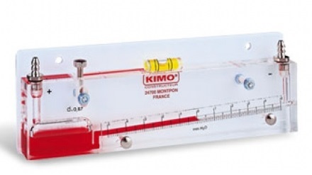 MANOMETER inclined liquid column (Kimo TX25) 2.5-0-2.5 mm CE