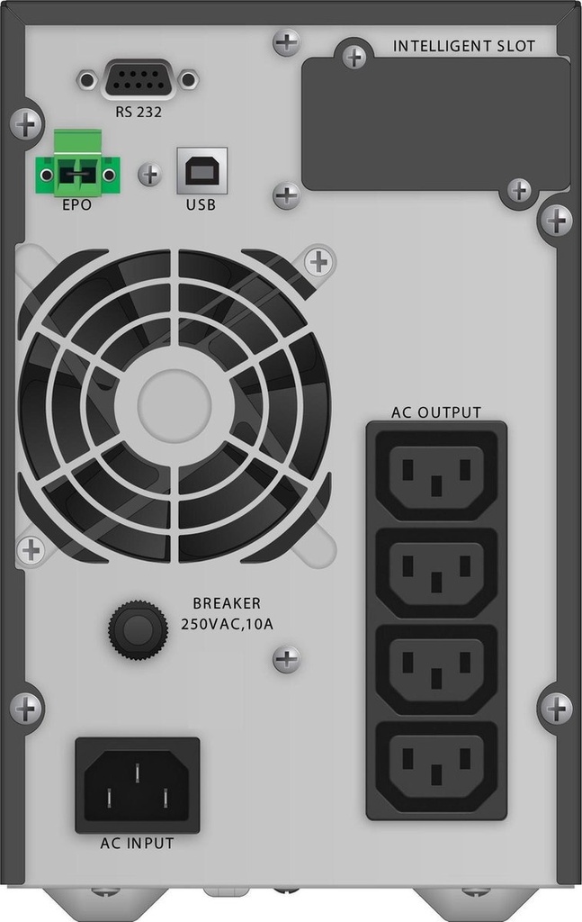 ASI rx ordinateurs (PowerWalker-VFI-1000R) 1U 9Ah 1KVA