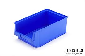 STORAGE BOX open front (Engels NG4-500) 350x200x150mm, blue