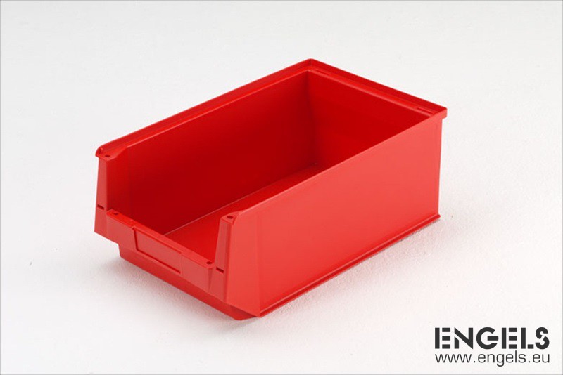 STORAGE BOX open front (Engels NG4-300) 350x200x150mm, red